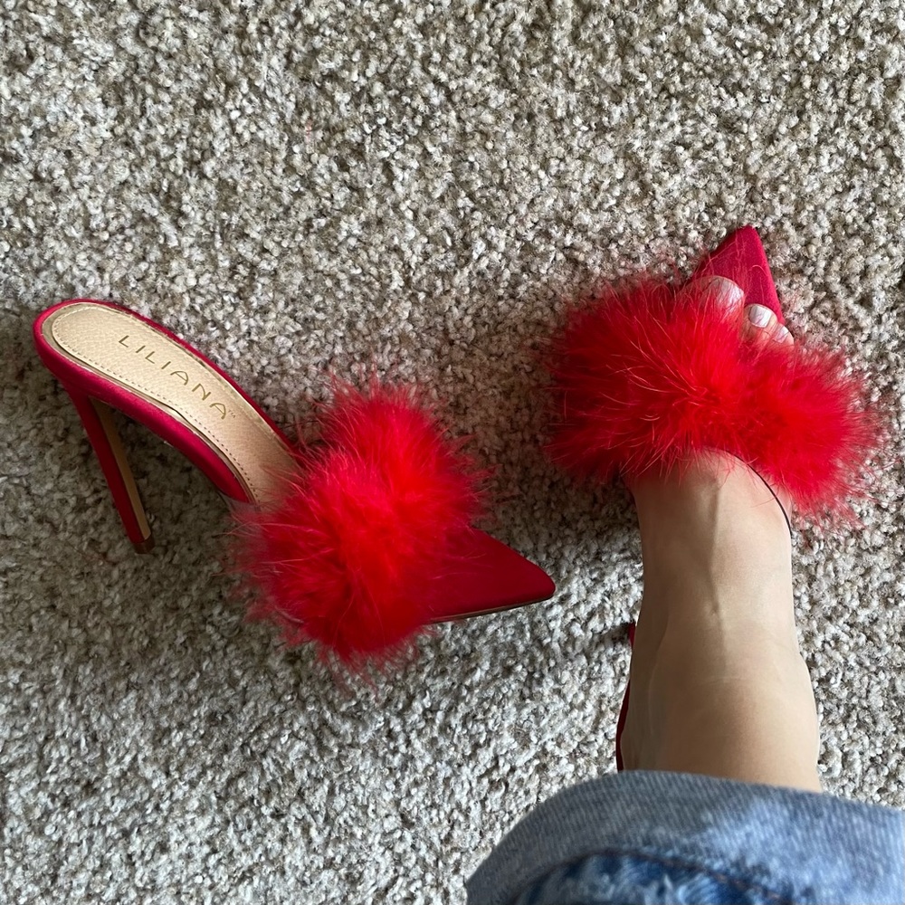 Miss Lola Stiletto Mules- Sz: 6